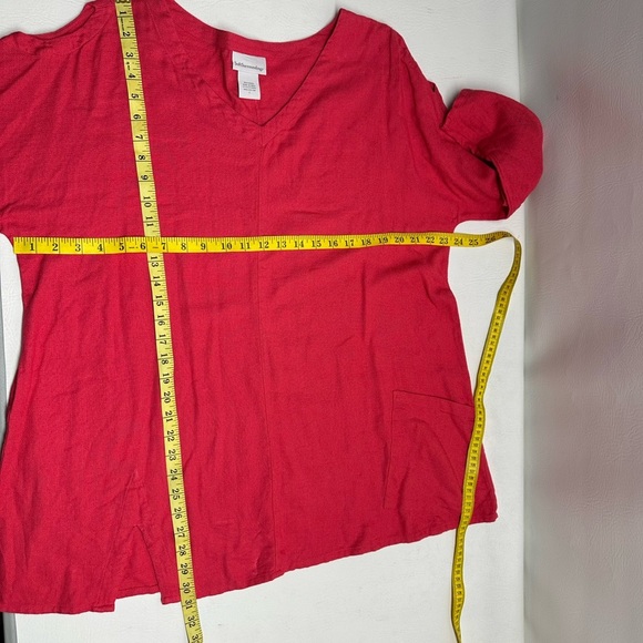 Soft surroundings top tunic size L pink - Picture 3 of 7